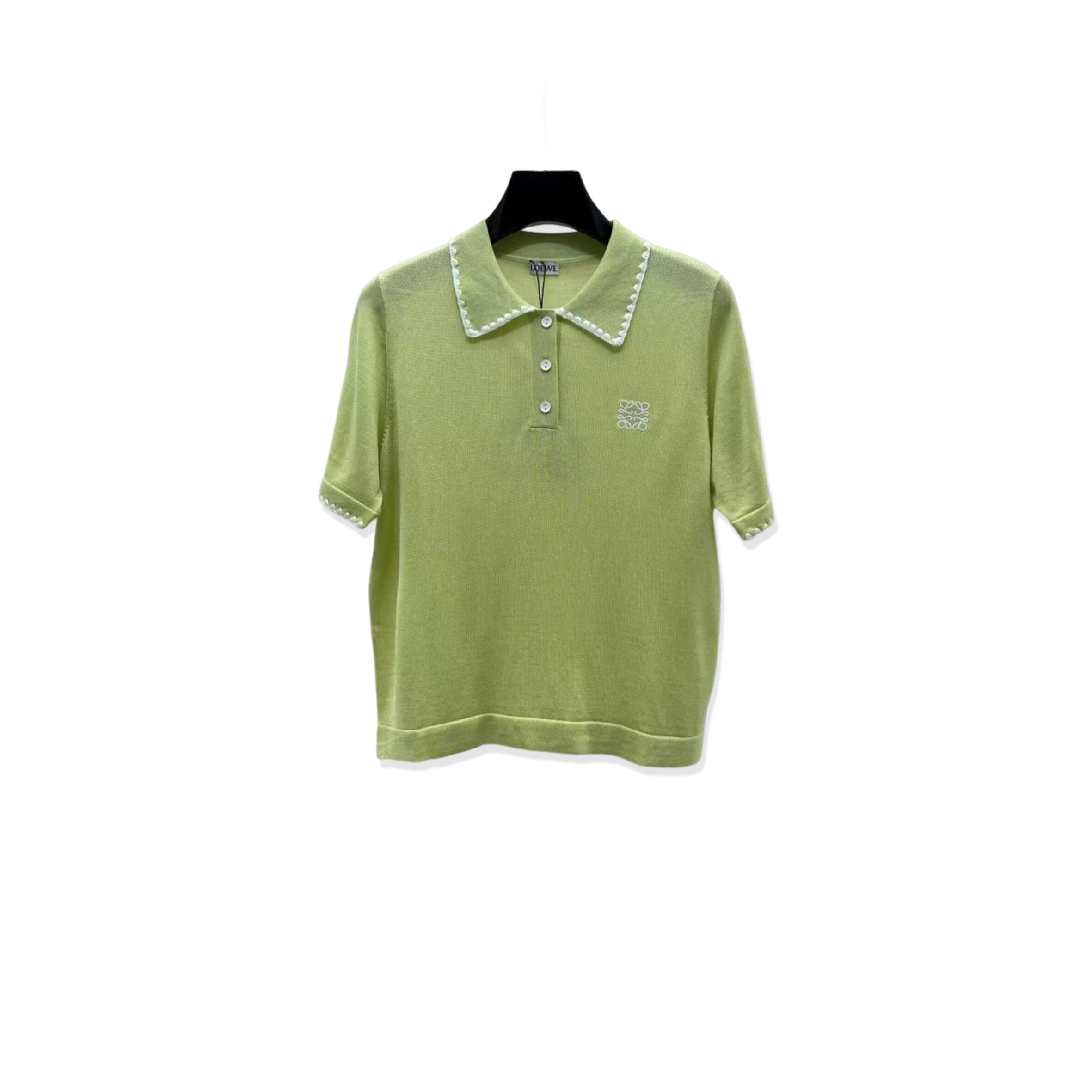 LOEW EMBROIDERED KNIT SHORT SLEEVE